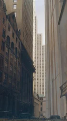 Uitzicht op Wall Street