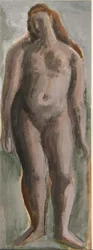 Staande vrouwelijke figuur