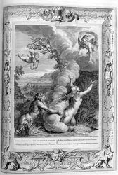 Arethusa achtervolgd door Alpheus en veranderd in een fontein, 1733