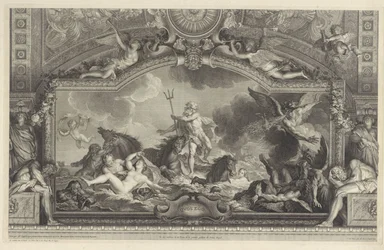 Neptunus kalmeert de golven