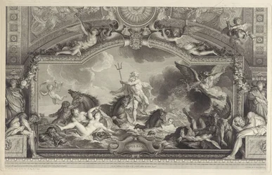 Neptunus kalmeert de golven