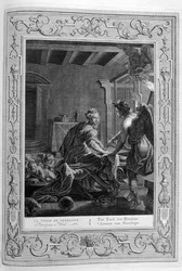 Penelope aan haar weefgetouw, 1733