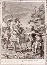 Phineus wordt bevrijd van de Harpijen door Calais en Zethes, 1731