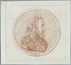 Portret van koning Hendrik II van Frankrijk, tweede helft van de 17e eeuw