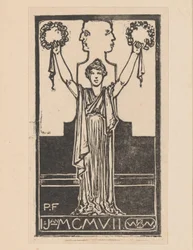 Vrouw in Romeins gewaad