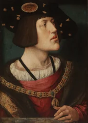 Portret van Karel V van Spanje 1500-1558, 1519