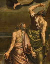 Apsis, Altaarstuk door Bernardino Gatti genaamd Il Sojaro voltooid door Giovanni Battista Trotti genaamd IL Malosso, Hemelvaart van de Maagd