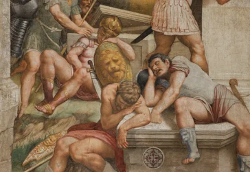 Counterfaccata, Bernardino Gatti, Opstanding 1529, (detail)
