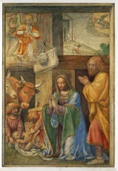 De geboorte van Jezus en de aankondiging aan de herders. - Geboorte en ...