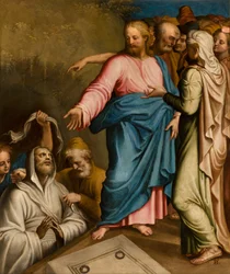 Kapel van het Heilig Sacrament, Eerste span zuidzijde, Voetwassing 1569