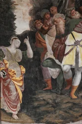 Detail van Het Martelaarschap van Sint-Catharina