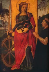 Sint-Catharina van Alexandrië met een schenker