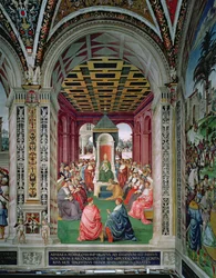 Aeneas Sylvius Piccolomini (1405-64) Doet een Act van Onderwerping aan Paus Eugenius IV (1383-1447) 7 februari 1447