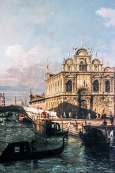 De Rio dei Mendicanti en de Scuola di San Marco (olieverf op doek)
