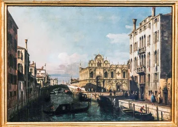 De Rio dei Mendicanti en de Scuola di San Marco (olieverf op doek)
