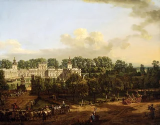 Het paleis van Wilanów gezien vanaf de ingang.