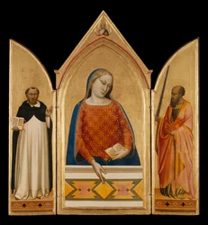 De Maagd Maria met de heiligen Thomas van Aquino en Paulus