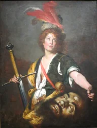 David met het hoofd van Goliath