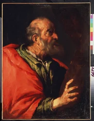 Hoofd van een oude man, apostel Petrus?