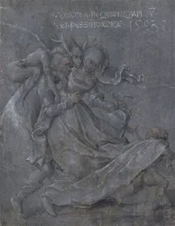 Minnaars met de duivel en Cupido, 1503