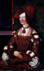 Portret van keizerin Bianca Maria Sforza