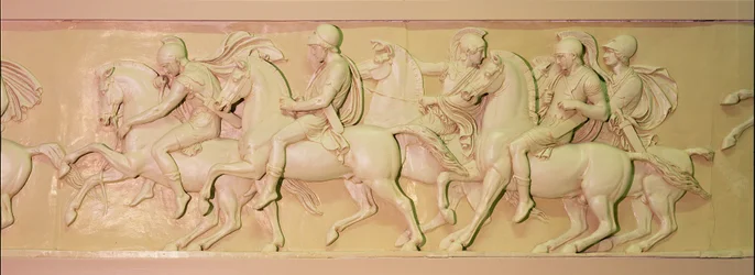 De Triomf van Alexander de Grote, detail van een fries
