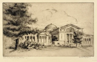 Gebouw voor schone kunsten, Chicago (gevel, west)