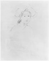Hoofd van een vrouw (Verso) 1893