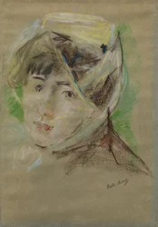 Portret van een meisje met een sluier (Jeanne Pontillon)