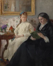 De moeder en zus van de kunstenares