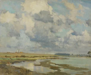 Wolken boven de Orwell