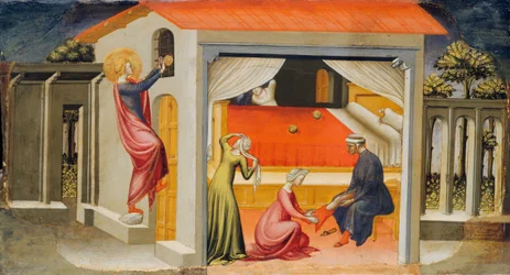 Sint-Nicolaas verschaft bruidsschatten, 1433-35.