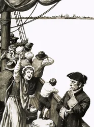 David Thomson deelde niet in de algemene opwinding toen het schip Nova Scotia naderde