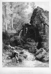 Een oude Engelse molen, 19e eeuw