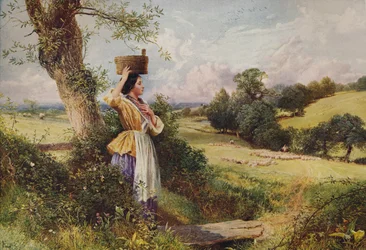 Het melkmeisje, 1860, ca. 1915