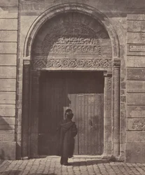 Het portaal van Sint Ursinus in Bourges, rue du Vieux Poirier