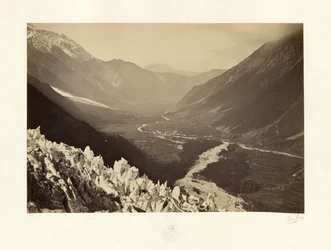 De vallei van Chamonix, uitzicht op Chapeau