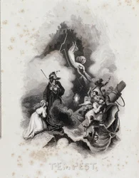 Blanchard gravure voor de eerste akte van William Shakespeare
