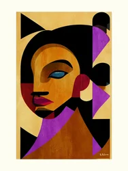 Abstracte geometrische vrouw