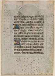 Blad uit een Getijdenboek: Tekst (verso)