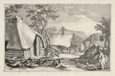 Landschap met boerderijen