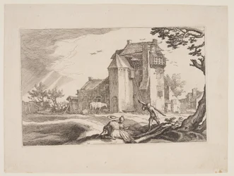 Plaat 15, uit Landschappen met boerderijen