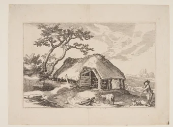 Plaat 17, uit Landschappen met boerderijen