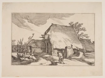 Plaat 5, uit Landschappen met boerderijen