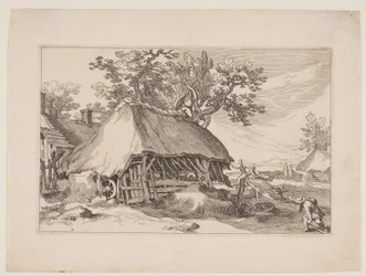 Plaat 7, uit Landschappen met boerderijen
