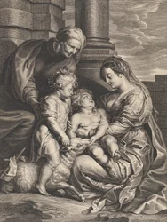 De Maagd en Christus kind met Sint-Anna en Sint-Jan de Doper, ca. 1640-59