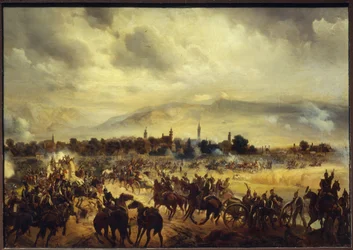Een scène uit de Hongaarse onafhankelijkheidsoorlog van 1849