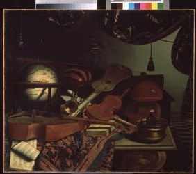Stilleven met muziekinstrumenten