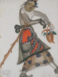 Kostuumontwerp voor de opera Sneeuwmeisje door N. Rimsky-Korsakov, 1919