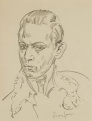 Portret van de balletdanser en choreograaf Sergey Lifar 1905-1986